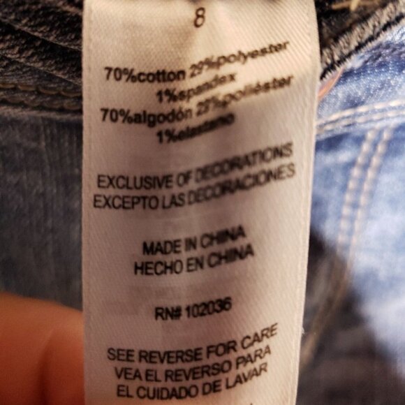 Bebe Girls Step Hem Skinny Jeans 8 - Picture 9 of 9